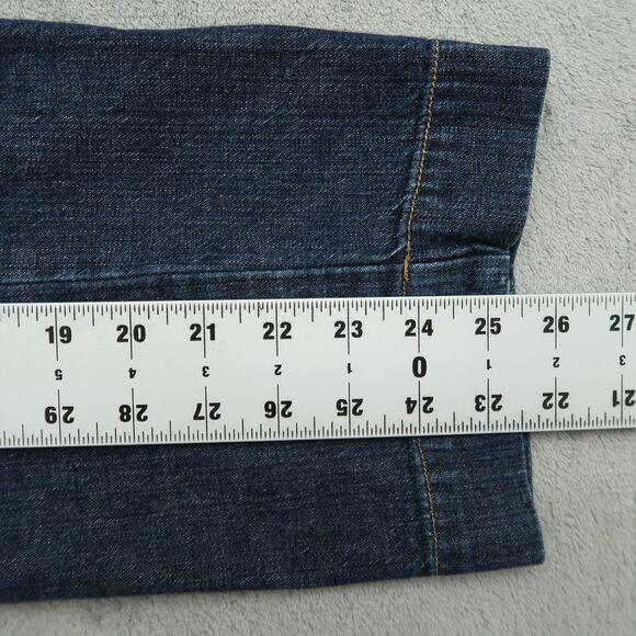 Ralph Lauren Jeans Women's 10 Blue Mid-Rise Newbury Denim Cropped 25.5" Inseam - Picture 4 of 14